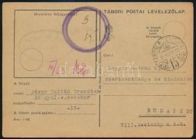 1941 Fronton szolgáló (15. tpsz) gyalogezredbeli zenekari őrmester "Édesanyám" című gépelt verse a Magyar Katona újság pályázatára Budapestre küldve, jó állapotban, ritka téma