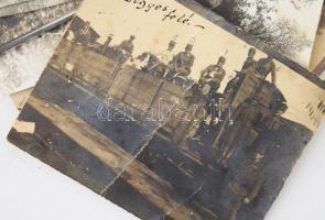 cca 1917 I. világháborús fotó tétel, magyar katonák a keleti hadszíntéren, Erdélyben (közte Tölgyes ...