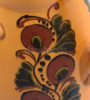 Hódmezővásárhelyi miskakancsó, jelzett, kis kopással, m: 14 cm