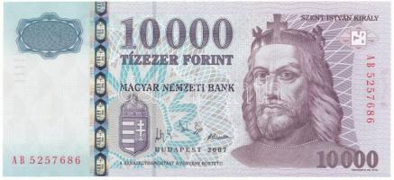2007. 10.000Ft "AB 5257686" T:UNC Adamo F58H2
