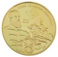 DN "Nemzetünk nagyjai - Klapka György" kétoldalas aranyozott fém emlékérem, kapszulában (35mm) T:PP