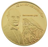 DN "Nemzetünk nagyjai - Semmelweis Ignác" kétoldalas aranyozott fém emlékérem, kapszulában (35mm) T:PP
