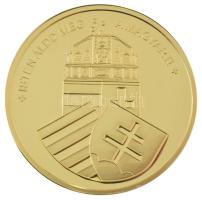 DN "Nemzetünk nagyjai - Báthory István" kétoldalas aranyozott fém emlékérem, kapszulában (...