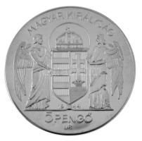 DN "Magyar Uralkodók - I. Nagy Lajos" multicolor Cu-Ni emlékérem 5 Pengő érme mintájú hátl...