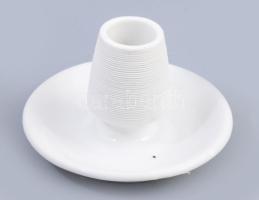 Porcelán gyufatartó - gyufagyújtó, d:13,5 cm
