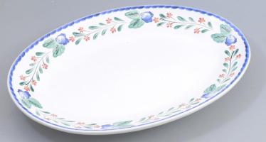 Herend Pottery kínálótál. Jelzett, 33x23,5 cm