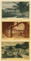 Püspökfürdő, Szentlászlófürdő, Baile 1 Mai, Baile Episcopiei (Nagyvárad, Oradea); - 5 db RÉGI város képeslap / 5 pre-1945 town-view postcards