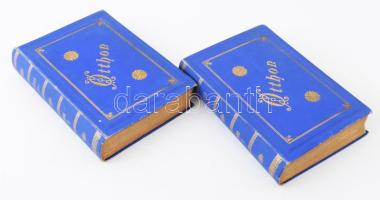 1893-1894 Az Otthon c. képes havi folyóirat I. évf. I-II. kötete. Szerk. és kiadja: Hevesi József. Szövegközti és egészoldalas, fekete-fehér illusztrációkkal. A II. kötet elején Kossuth Lajos halálával és temetésével kapcsolatos, ill. róla megemlékező írásokkal. Aranyozott egészvászon-kötésben, túlnyomórészt jó állapotban.