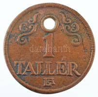 Lapis András (1942-) DN "1 Tallér / Szakszervezeti Néptánc Fesztivál Szeged" öntött bronz emlékérem (41mm) T:XF