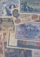 Német Birodalom 1904-től 112 klf db bankjegy Rosenberg-katalógus szerint rendezve; alszámok, vízjel, nyomatkülönbségek, s még sok más szempont alapján, sok jobbal! T:II,II/III,III