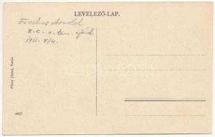 1911 Torda, Turda; az új vashíd, mellette a régi fahíd. Füssy József kiadása / new steel bridge with...