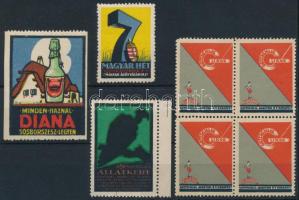 7 db magyar levélzáró