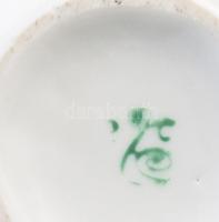 2 darab szovjet tároló, kakas és tyúk alakú, m: 9 cm