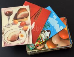 Kb. 100 db MODERN színes húsvéti képeslap, üdvözlőlap / Cca. 100 MODERN Easter color greeting postcards