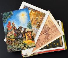 52 db MODERN motívum képeslap: művészeti és üdvözlő / 52 modern motive postcards, art and greetings