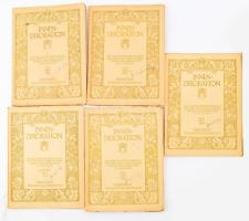 1921-1926-1929 Darmstadt, Innendekoration, 6 db