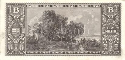 1946. 1000.000BP (9x) egyik darabon papírránccal T:II+