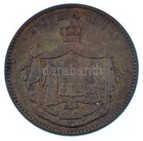 Románia 1867. 10b Cu "Heaton" T:F patina Romania 1867. 10 Bani Cu "Heaton" C:F p...
