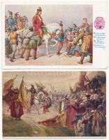II. Rákóczi Ferenc - 4 db régi képeslap / Francis II Rákóczi - 4 pre-1945 postcards