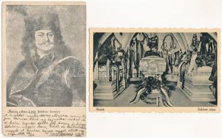 II. Rákóczi Ferenc - 4 db régi képeslap / Francis II Rákóczi - 4 pre-1945 postcards