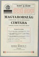 cca 1930 Stefánia szövetség bábakiállítás oklevél + Magyarország címtára 4 oldalas reklám kiadvány