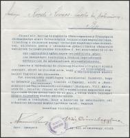 1925 Hadirokkantak, Hadiözvegyek és Hadiárvák Nemzeti Szövetsége levele Kézdi-Kovács László (1864-19...