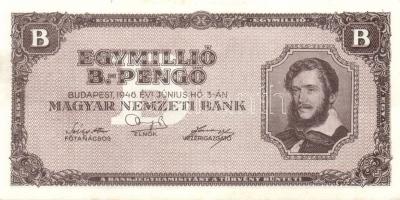 1946. 1.000.000BP (6x) T:II+ egyszer hajtva, törve nem