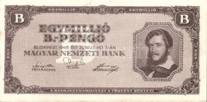 1946. 1.000.000BP (6x) T:II+ egyszer hajtva, törve nem