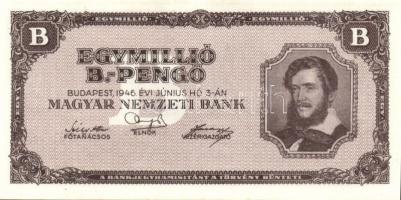 1946. 1.000.000BP (8x) T:II+ egyszer hajtva, törve nem