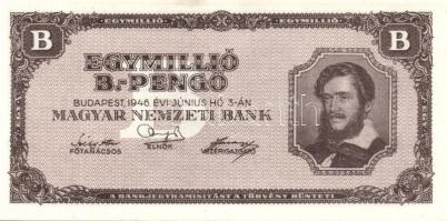 1946. 1.000.000BP (8x) T:II+ egyszer hajtva, törve nem