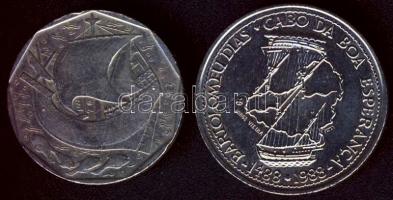 Portugália 1986. 50Esc T:2- + 1988. 100Esc "Bartolomeu Dias" T:BU