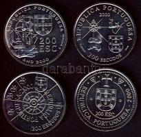 Portugália 2000. 200Esc (4x) 4 klf motívummal T:1