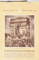 1948 Budapest 1848 Hongire, fekete-fehér képekkel illusztrált francia nyelvű naptár, a november a borító elülső része hiányzik.