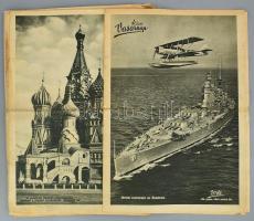 1941 Képes Vasárnap 13 száma. Benne rendkívül gazdag fekete-fehér képanyaggal, rajtuk háborús (II. v...