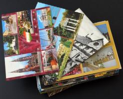 Kb. 100 db MODERN magyar város képeslap / Cca. 100 MODERN Hungarian town-view postcards