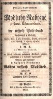 Tranovsky, Jiri: 
Cithara Sanctorum Pisné Duchownj, Staré y nowé, kterych Cyrkew Krestanská pri Wyr...