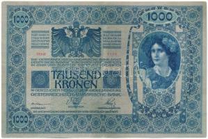 1902. 1000K "1103 82083" felülbélyegzés nélkül T:F, szép papír
Adamo SK35