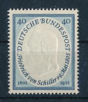Friedrich Schiller halálának 150. évfordulója fogazott bélyeg, The 150th anniversary of the death of Friedrich Schiller perforated stamp