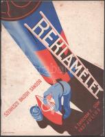 1937 Reklámélet X. évfolyam 7. száma, szerk.: Balogh Sándor, grafika: Gönczi-Gebhardt Tibor, melléklethiánnyal