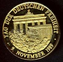 Németország 1989. "A német szabadság napja" fém emlékérem T:PP