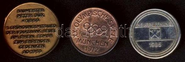 NSZK 1969. "Peter Duex" T:3 + 1972. "Olimpia München" T:1 + 1985. "Raiffeis...