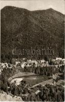 1966 Tusnádfürdő, Baile Tusnad; Vedere de pe Stinca Soimilor / látkép, vasútvonal / general view, railway line