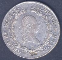 Ausztria/magyar verdejel 1791B 20Kr Ag II. Lipót T:3/2 ü.
