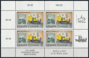 Nemzetközi Bélyegkiállítás WIPA 2000, Bécs kisív International Stamp Exhibition WIPA 2000, Vienna mi...