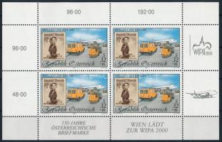 International Stamp Exhibition WIPA 2000, Vienna mini sheet Nemzetközi Bélyegkiállítás WIPA 2000, Bé...