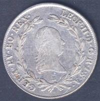 Ausztria/magyar verdejel 1791B 20Kr Ag II. Lipót T:2-/3