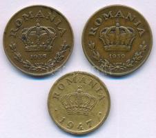 Románia 1938-1939. 1L Ni-sárgaréz (2xklf) + 1947. 50b bronz T:XF-VF
Romania 1938-1939. 1 Leu Ni-Bra...