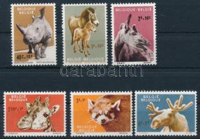 1961 Állatok az antwerpeni állatkertből sor Mi 1242-1247
