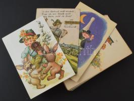 74 db RÉGI üdvözlőlap, vegyes minőségben