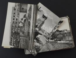 116 db MODERN fekete-fehér és színes magyar városképes lap vegyes minőségben